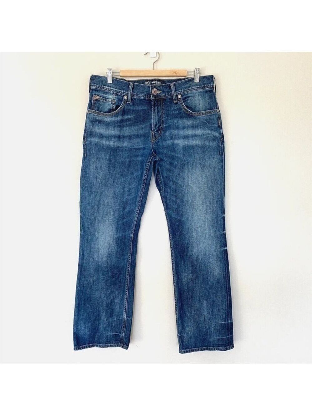 Silver Jeans EMC Denim Men's Nash Straight Leg Jeans 36x32 (Meas. 35X30.5)